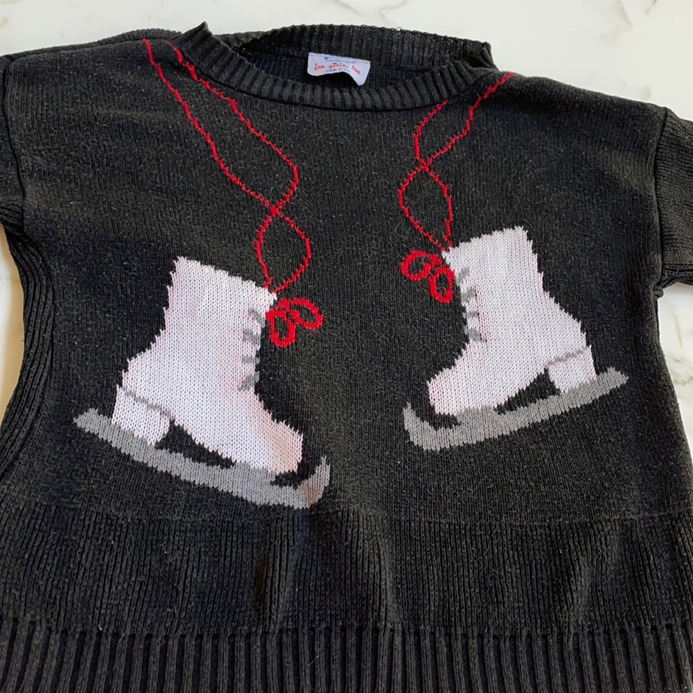 COPY - Imp for girls too. Black Sweater ice skates large